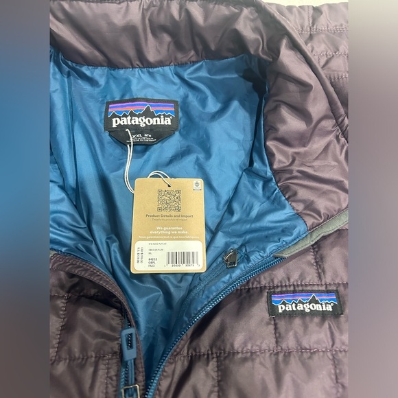 Patagonia Men’s XXL Nano Puff Jacket Obsidian Plum Purple NWT Puffer - Picture 6 of 14